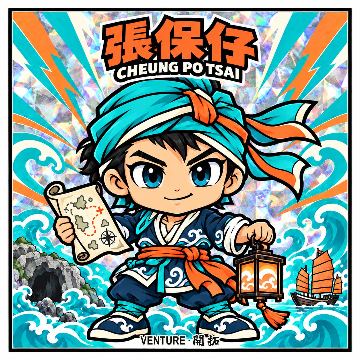 No.05 張保仔 幻彩貼紙