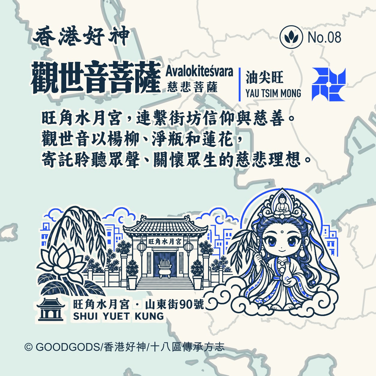 觀世音菩薩 背面