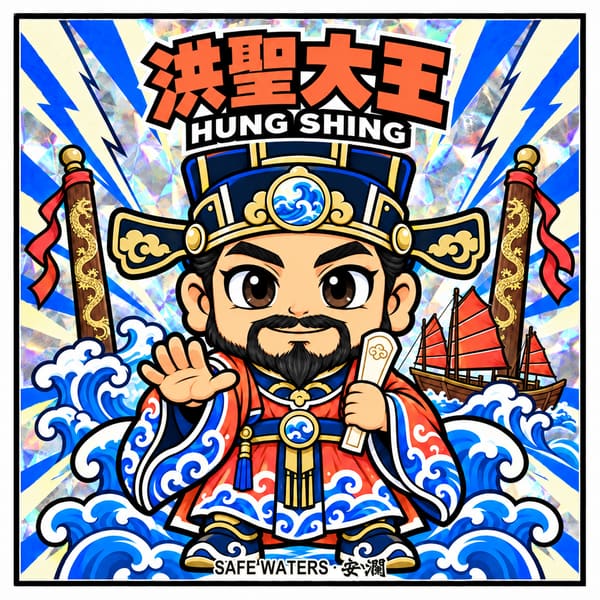 No.02 洪聖大王 幻彩貼紙