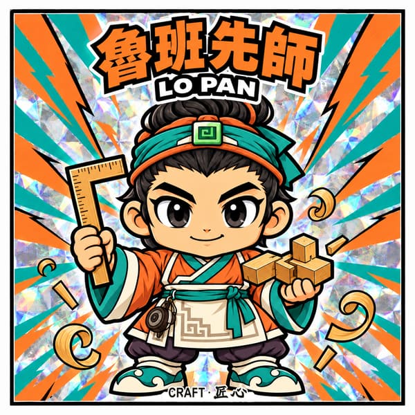 No.04 魯班先師 幻彩貼紙