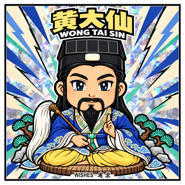 No.13 黃大仙 幻彩貼紙