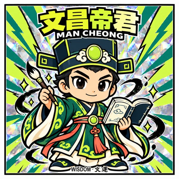 No.18 文昌帝君 幻彩貼紙